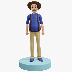 Farmer Man 3D Model 3D