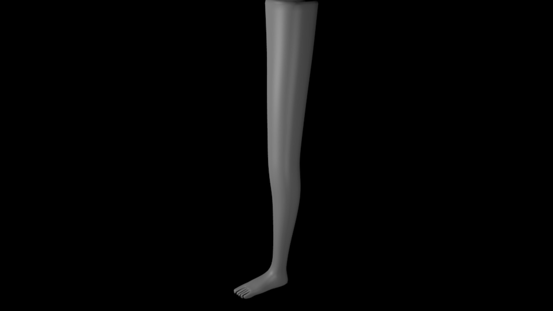 3D Rigging Female Leg Model TurboSquid 1432811