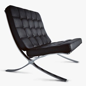 Barcelona Chair Black Leather