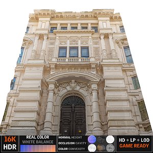 3d building facade