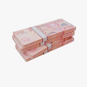3D model 50 Fijian Dollar FJD