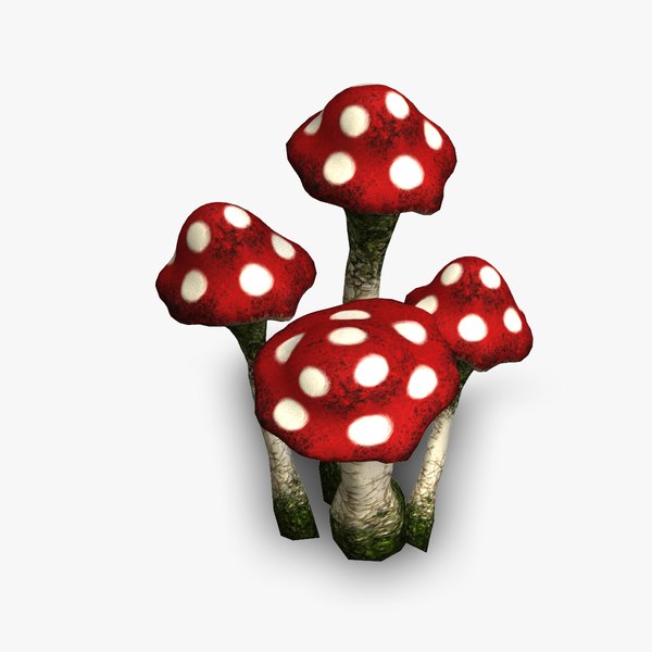 Deathcap Mushrooms 3D