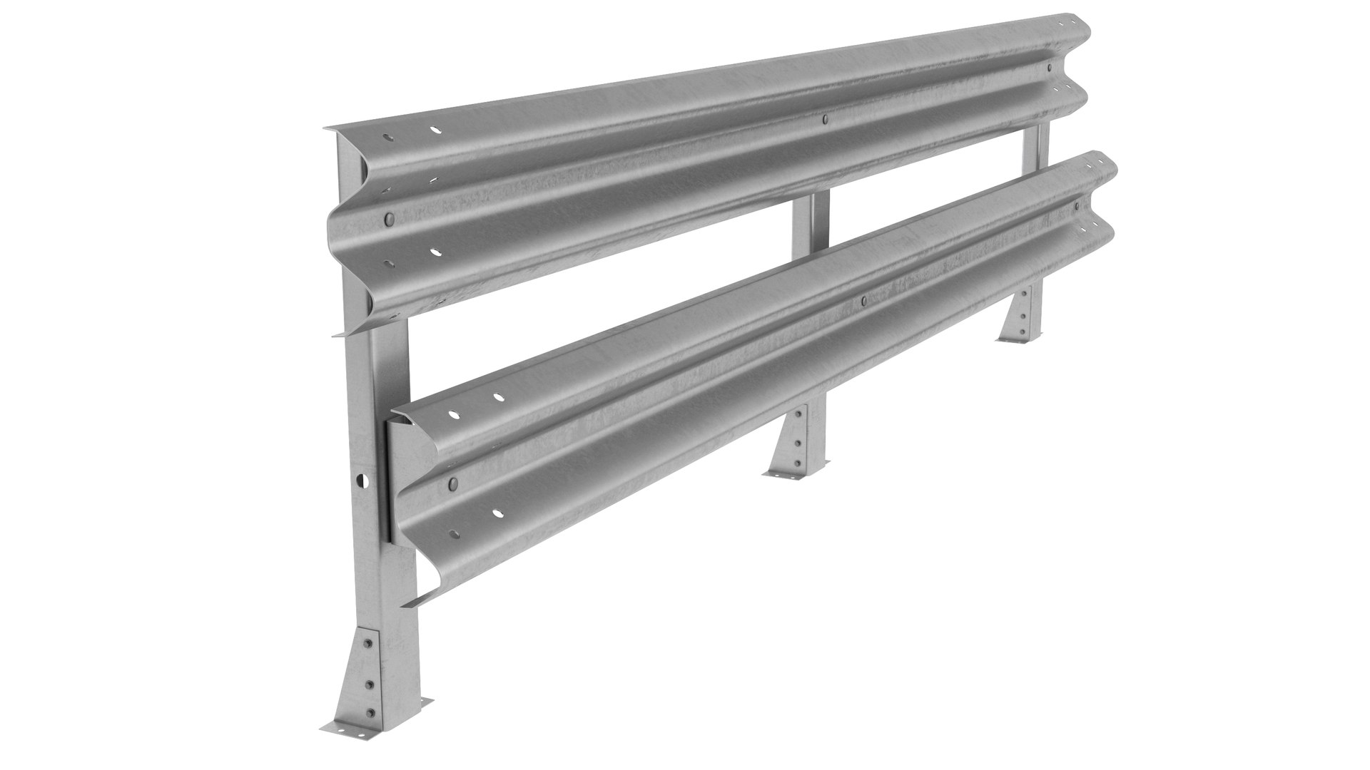 Road Safety Barrier model - TurboSquid 2076335