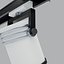 Three Head Track Light with Pinned Forks and Drilled Mounts