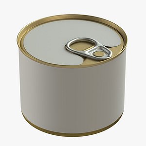 canned food tin 3D model