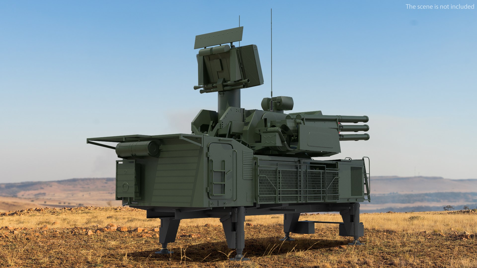 Air Defence System Pantsir S1 SA-22 Greyhound 3D model preview