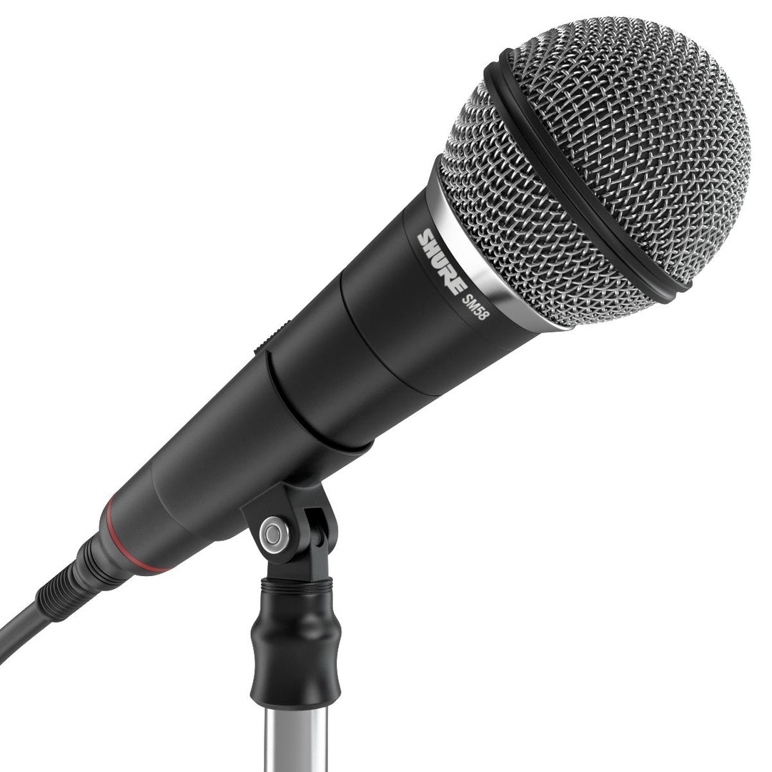 3d Microphone Mesh Model