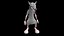 Personagem animado de rato dançando em loop