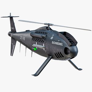 3D Schiebel Camcopter S100 UAV Black PBR