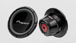 Woofer Pionner Speaker 02 - blender 3D