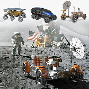 Space Vehicles 3D Models Collection