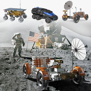 Space Vehicles 3D Models Collection