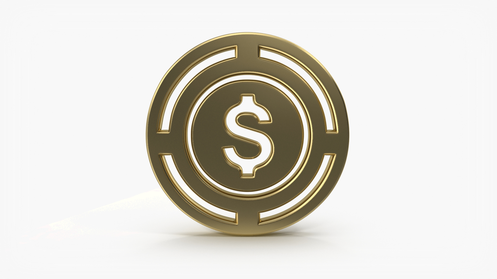 Finance and Money Dollar Security Shield Symbol model - TurboSquid 2065447