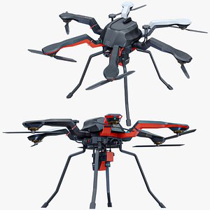 Rigged Quadcopter Drone Acecore NOA Q30 PBR 3D