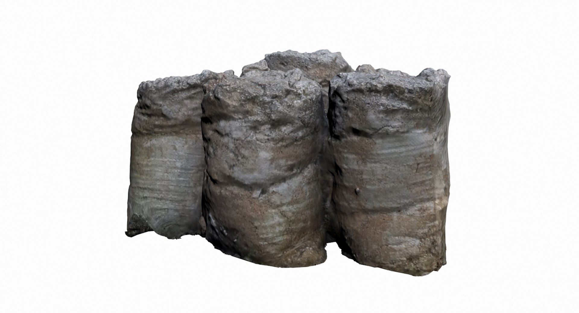 Sack Concrete 3D Model TurboSquid 1382730
