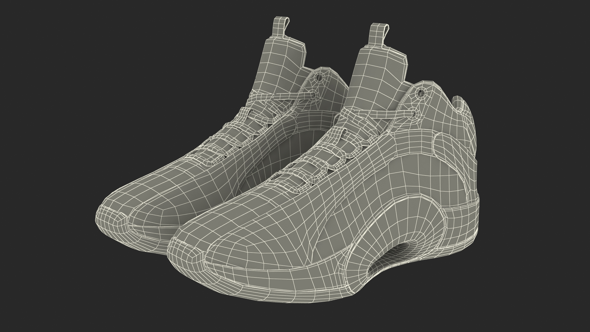 3D model Air Jordan 35 Black-White Basketball Shoes - TurboSquid 2058183