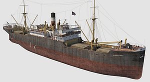 Cargo Steamer 3D model