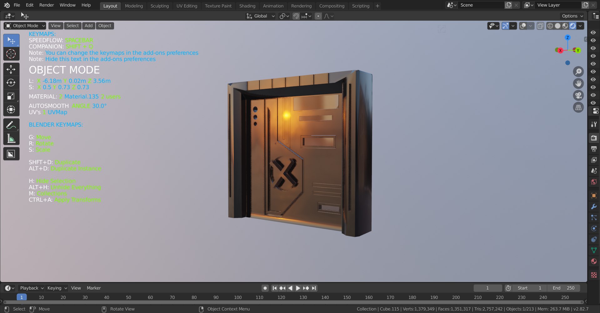 sci-fi corridor 3D model https://p.turbosquid.com/ts-thumb/Us/okAxJQ/EfHkztjJ/scifidoor/png/1602535448/1920x1080/fit_q87/86172bb5a52ef47d05fbeeee4d71dd00fff94949/scifidoor.jpg