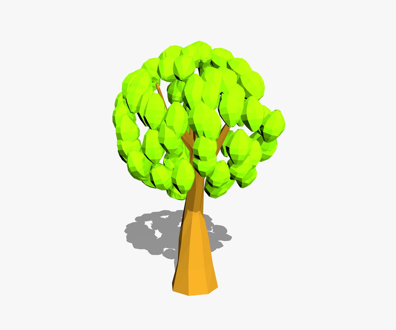 3d Cartoon Trees