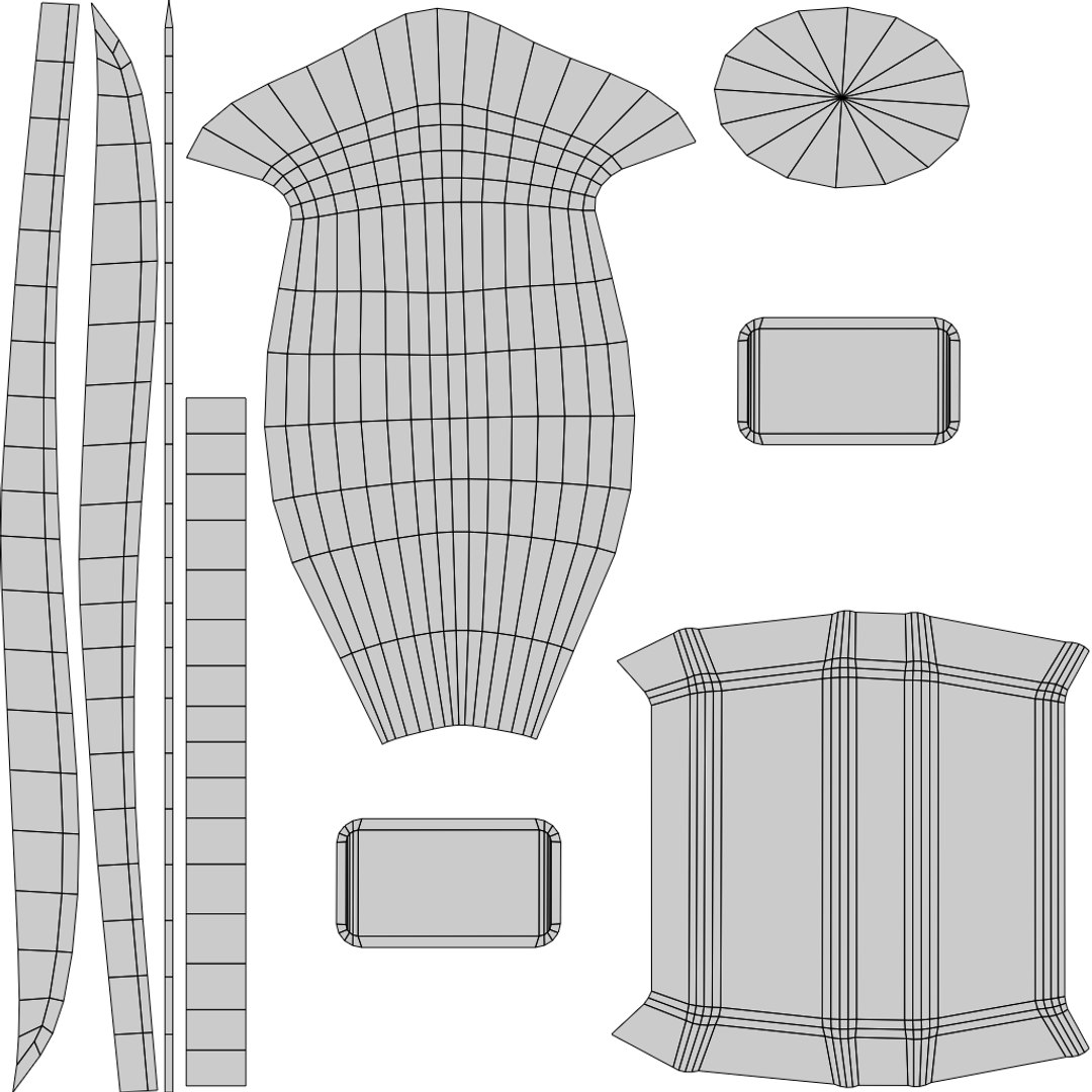 Curved sword 3 model TurboSquid 2048903