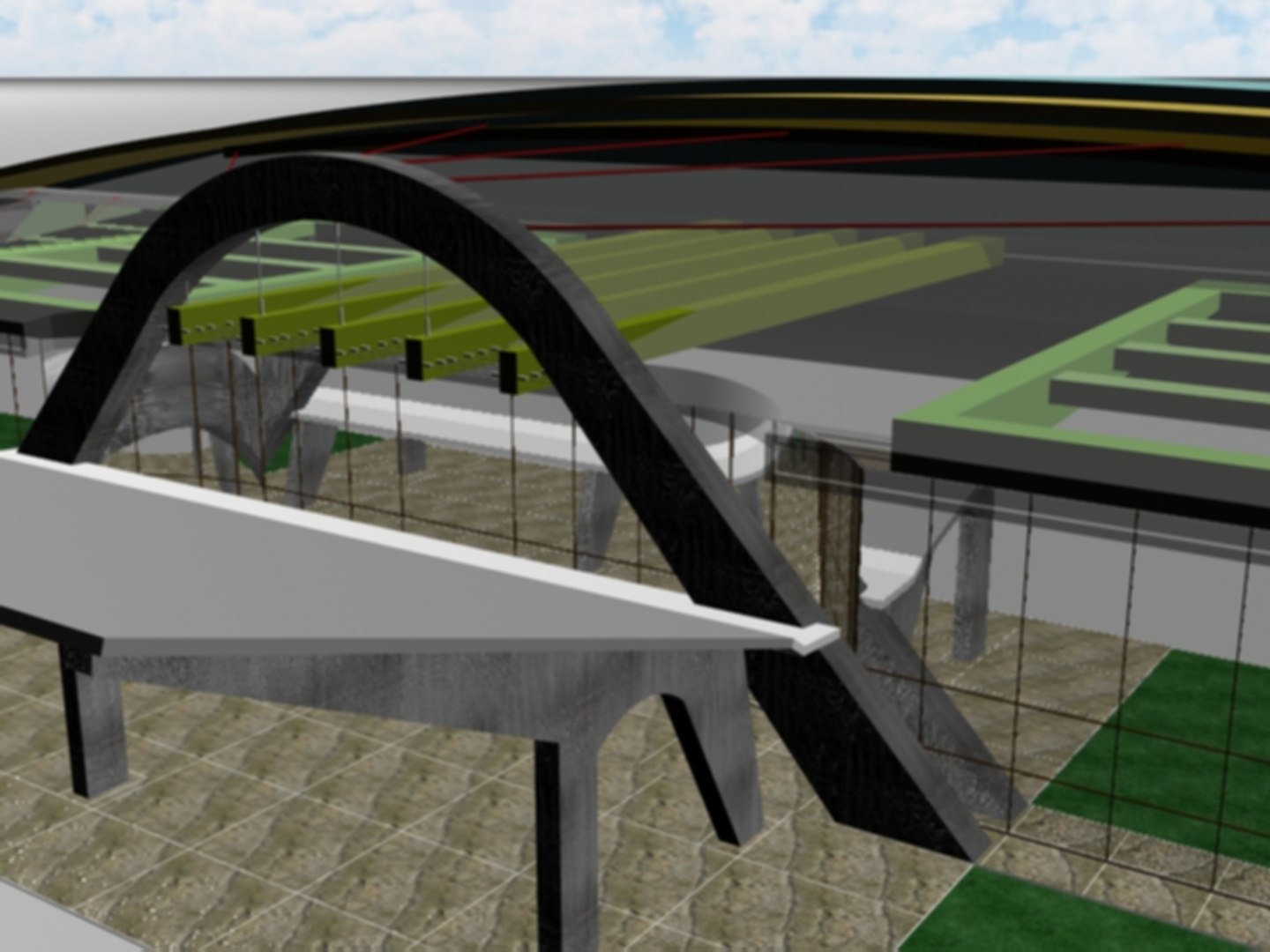 Airport Building Terminal 3d 3ds