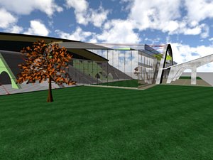 airport building terminal 3d 3ds