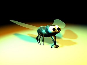 funny fly 3d model