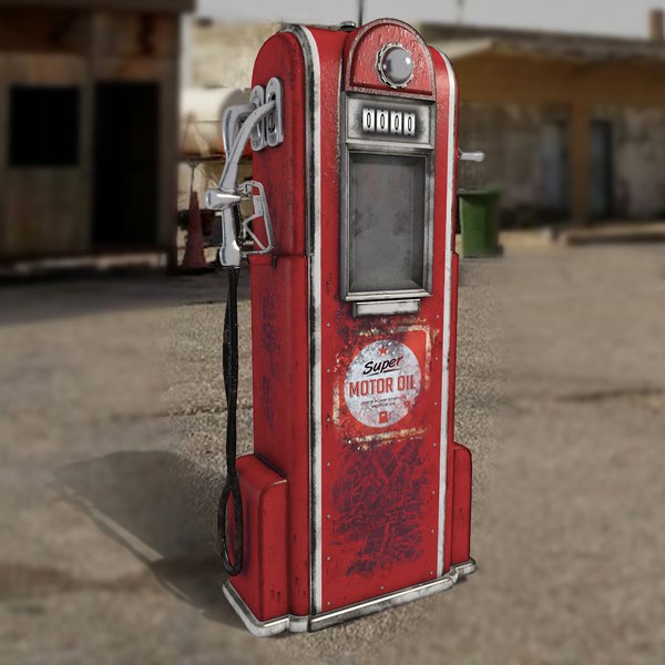 3D petrol pump vintage model | | TurboSquid