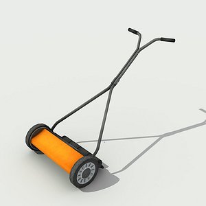 Push Reel Lawn Mower - Low poly