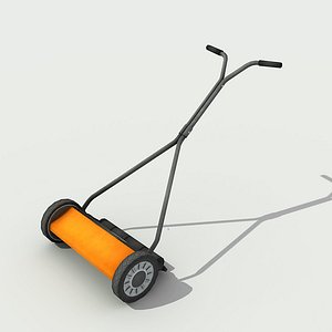 Push Reel Lawn Mower - Low poly