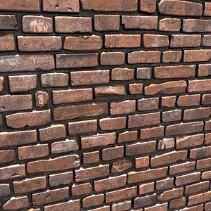 3d brown brick wall 03 model