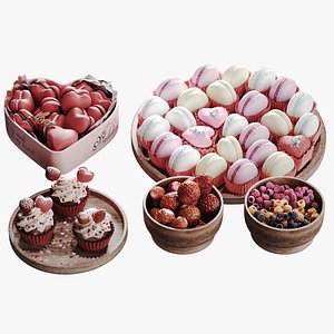 Set of sweets 3D