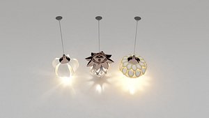 Luxury Crystal Chandelier 3D Model -8 3D model