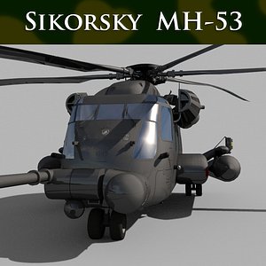 Sikorsky MH-53 Pave Low helicopter 3d model