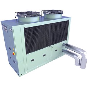 3D model Industrial Rooftop Chiller Unit MP 12