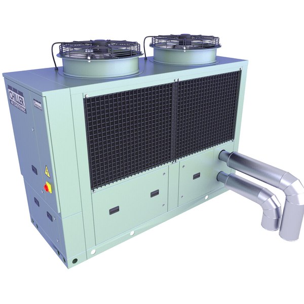 modelo 3d Industrial Rooftop Chiller Unit MP 12 - TurboSquid 2098374