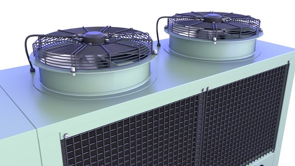 modelo 3d Industrial Rooftop Chiller Unit MP 12 - TurboSquid 2098374