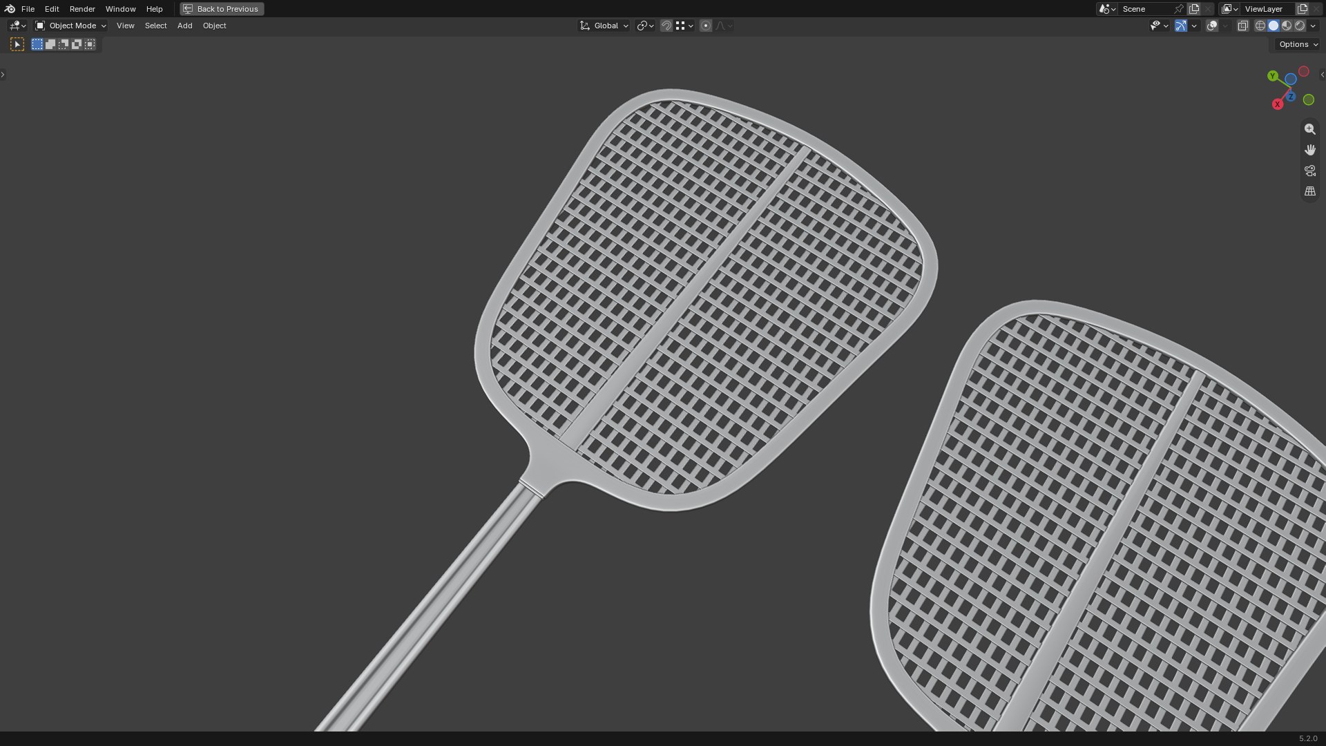 3D Fly Swatter PBR 2 model https://p.turbosquid.com/ts-thumb/Ut/JQHZSY/3a/screenshot20260716090407/png/1784255514/1920x1080/fit_q87/3ca81189ac06a0e2e15e14e46875d357c7cc11e4/screenshot20260716090407.jpg