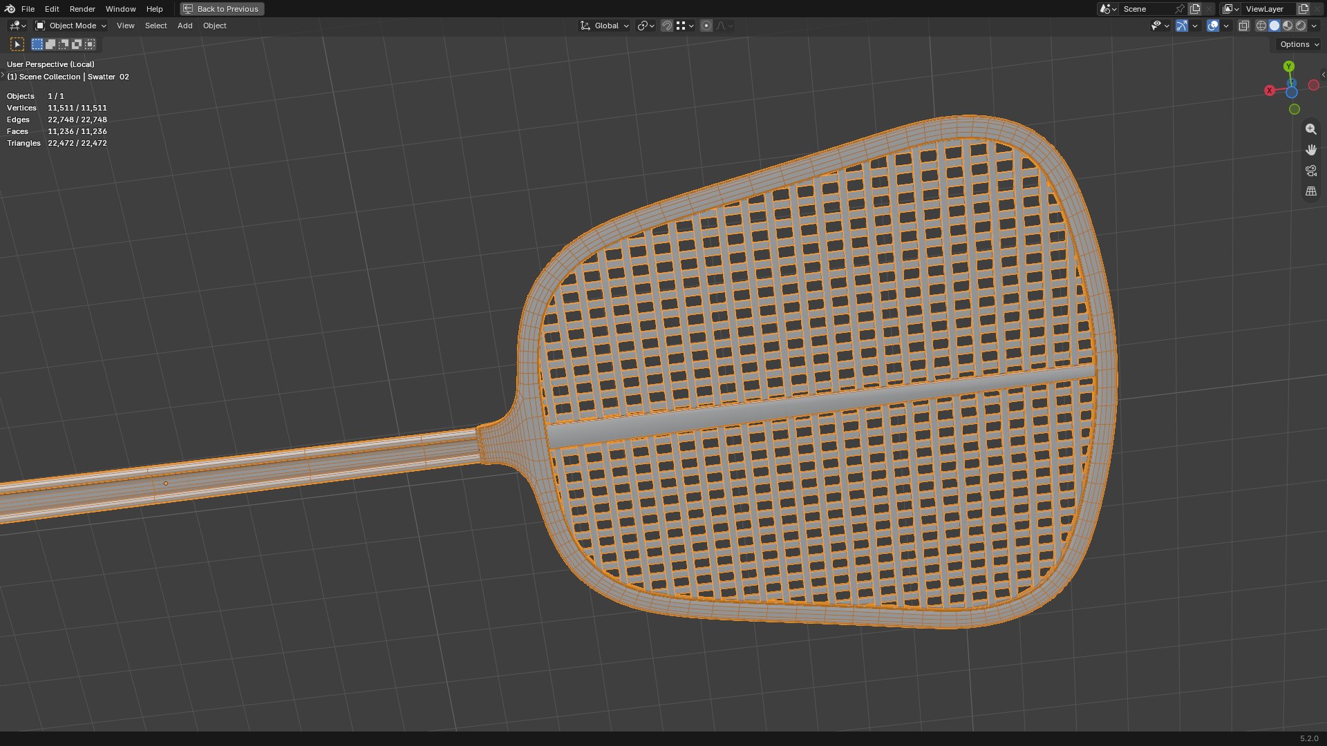 3D Fly Swatter PBR 2 model https://p.turbosquid.com/ts-thumb/Ut/JQHZSY/MN/screenshot20260716090535/png/1784255328/1920x1080/fit_q87/7c5f05ae5be51cc53751192ec2d05be82e96e794/screenshot20260716090535.jpg