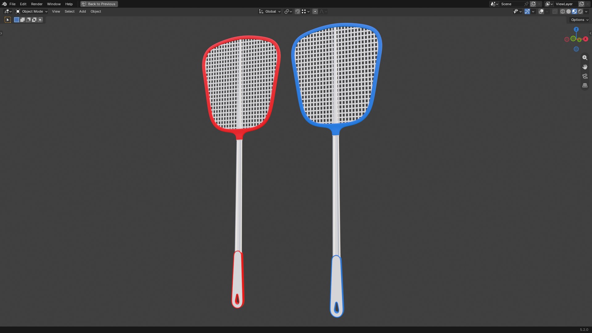 3D Fly Swatter PBR 2 model https://p.turbosquid.com/ts-thumb/Ut/JQHZSY/SU/screenshot20260717082514/png/1784255420/1920x1080/fit_q87/bd367348d1a605a3bb41ad0f45e03925f18b781e/screenshot20260717082514.jpg