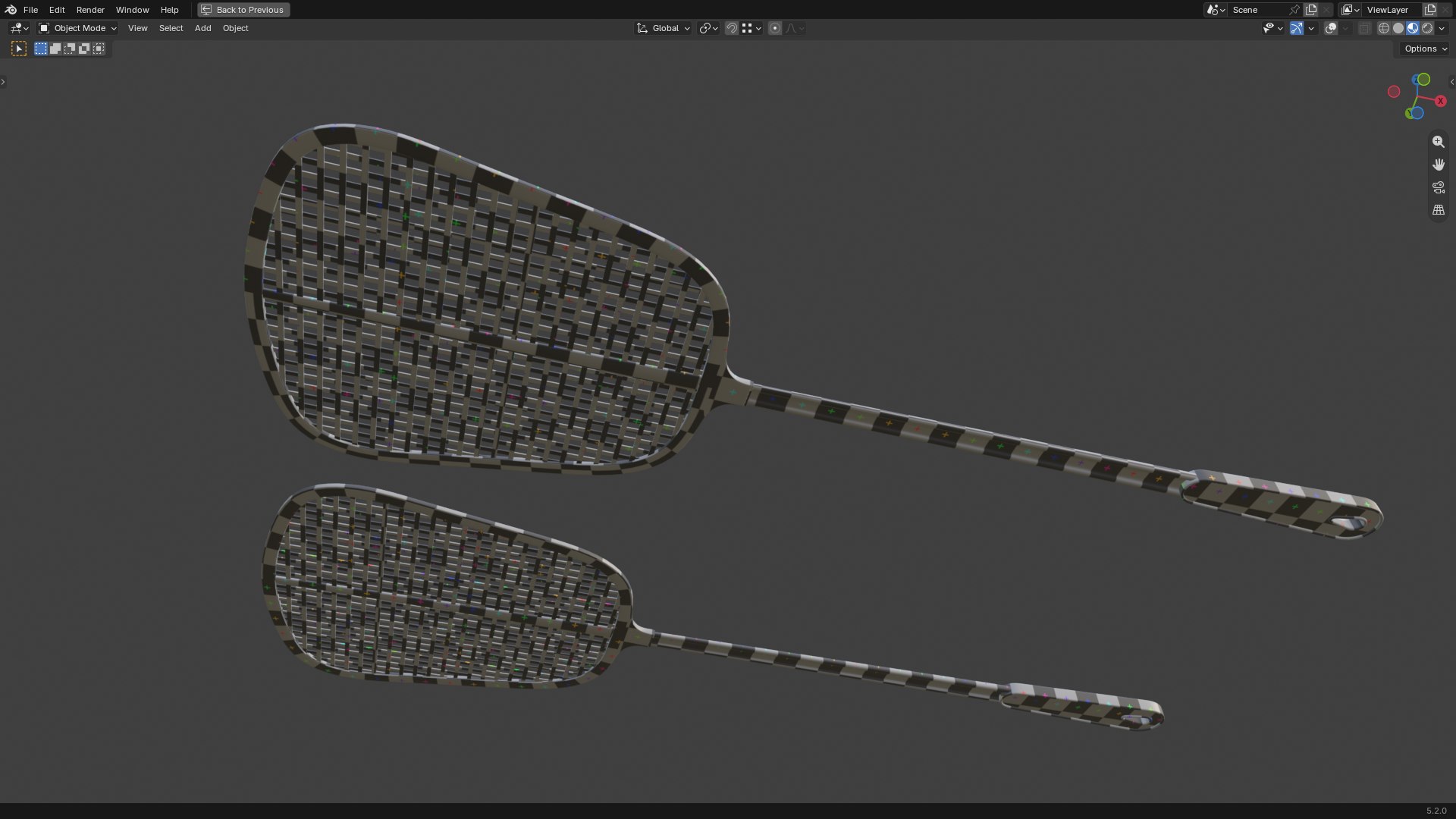 3D Fly Swatter PBR 2 model https://p.turbosquid.com/ts-thumb/Ut/JQHZSY/pb/screenshot20260716090620/png/1784255395/1920x1080/fit_q87/b4fc574ab0a975d76dc8d18f419b0dc31227c116/screenshot20260716090620.jpg