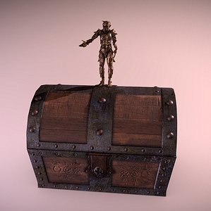 3D fantasy chest model