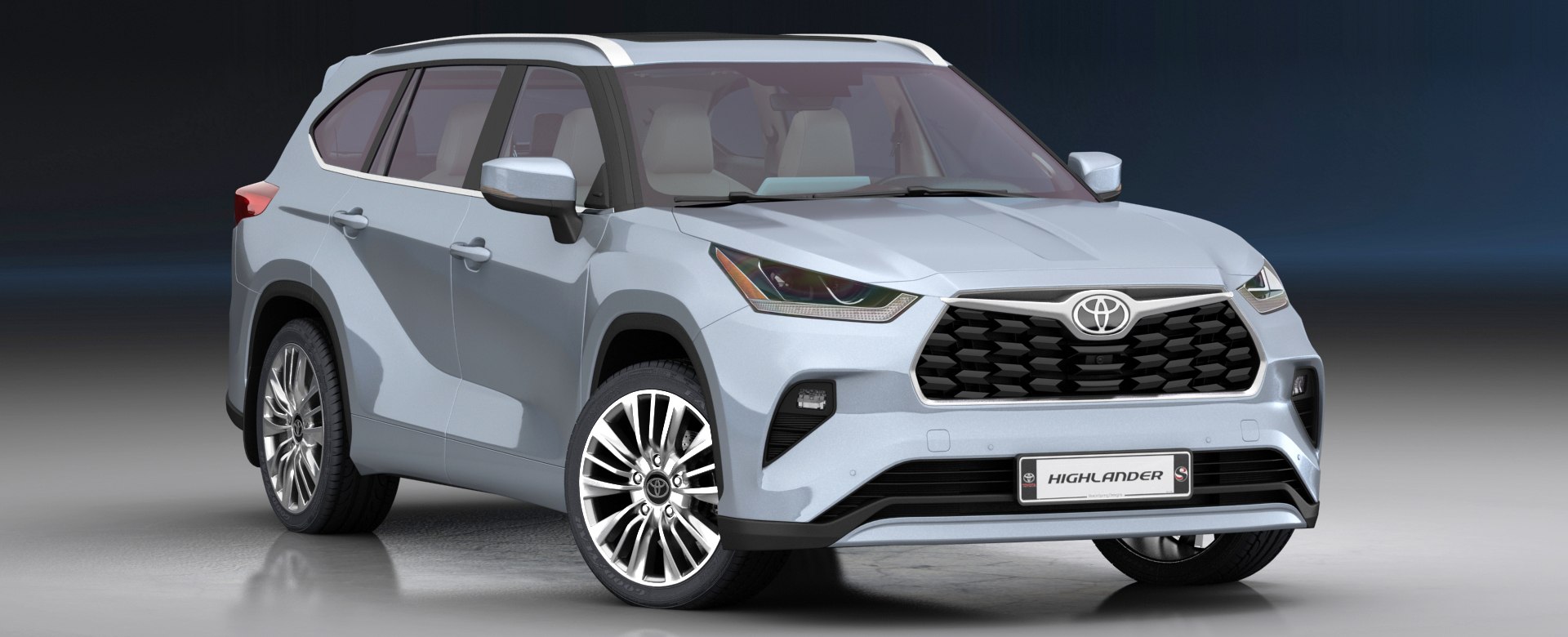 Realistic Toyota Highlander 2020 3D - TurboSquid 1456560