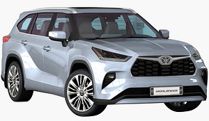 realistic toyota highlander 2020 3D
