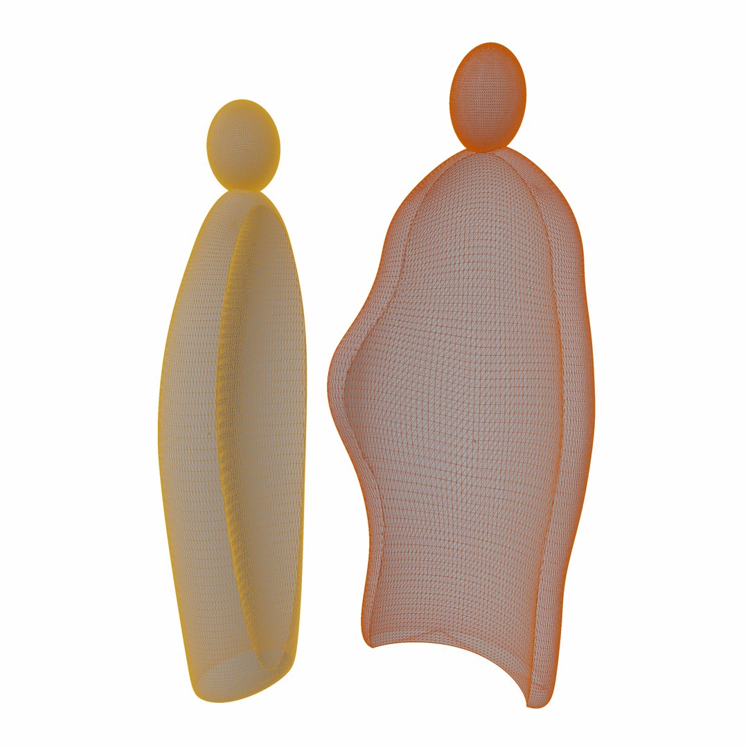 Couple Hugging Figure 2 3D Model - TurboSquid 2199603