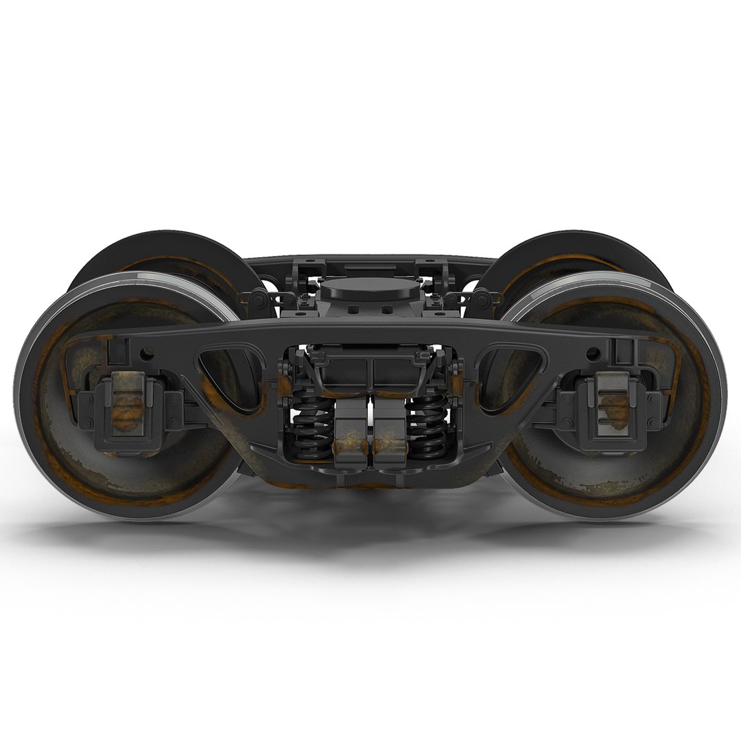 Train Wheels 2 3D Model 3D model preview