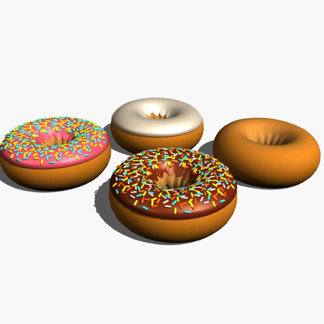 Donut Icing Sprinkle 3d Model