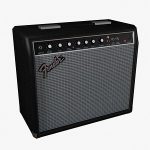 3d model guitar amplifier
