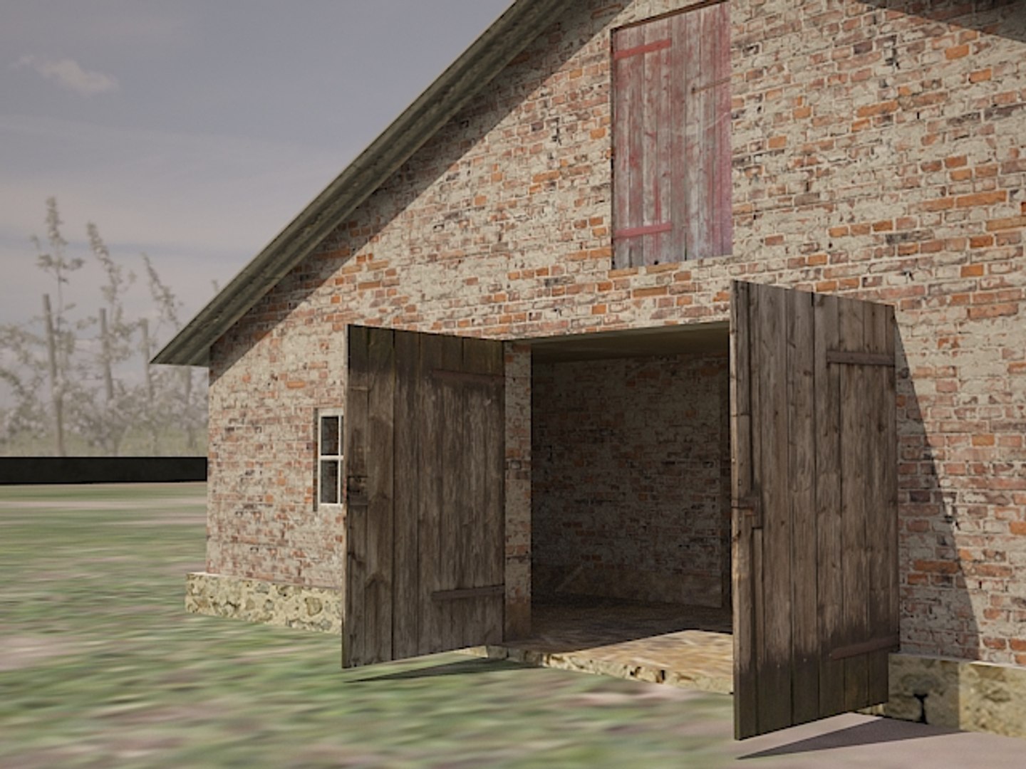 Free Cowshed Cows Model - TurboSquid 1337357