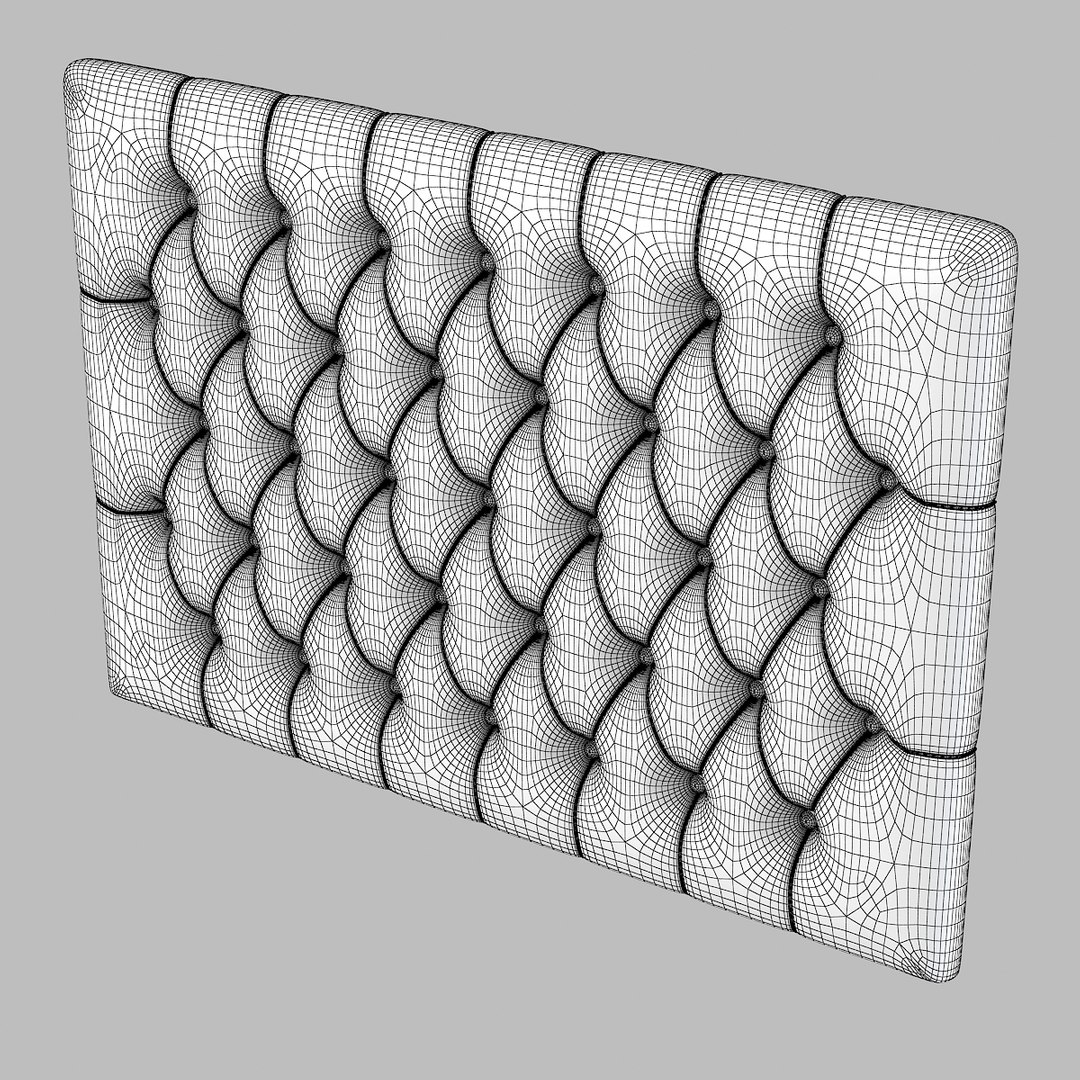Tufted Panel 3d Model